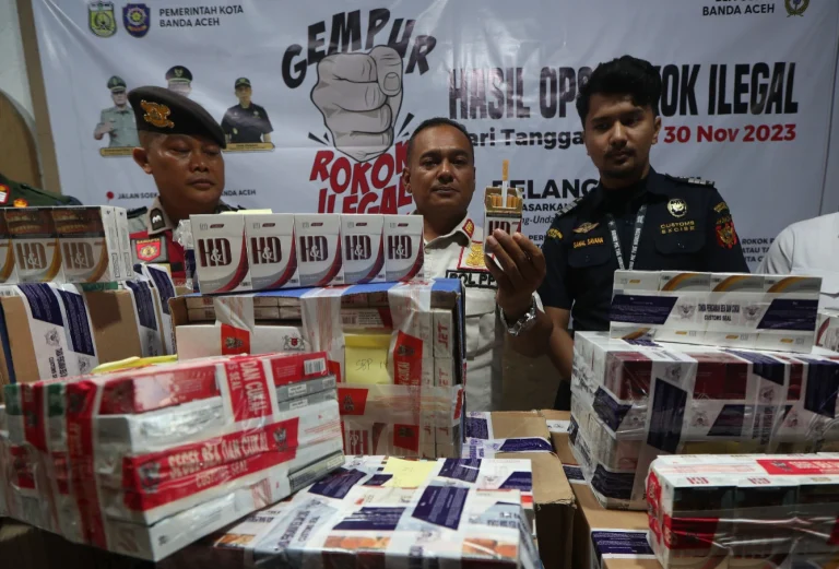 rokok ilegal di aceh