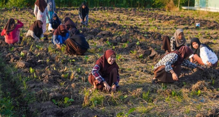 Para santri menanam tembakau Komunitas Kretek